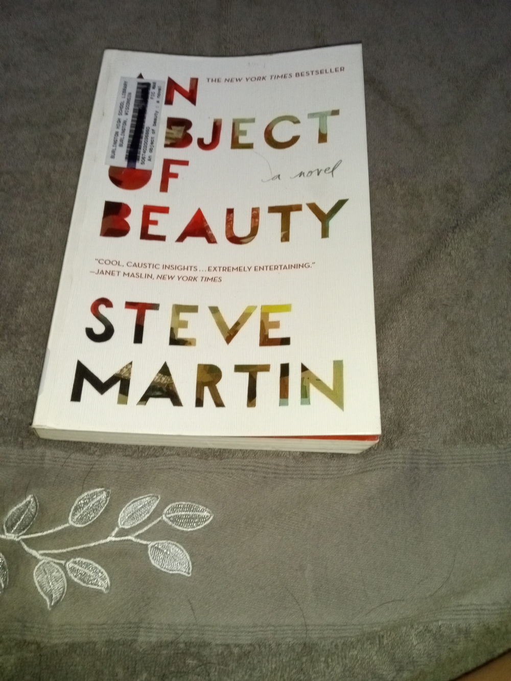 Object of Beauty Paperback Book - White/Cream Cover